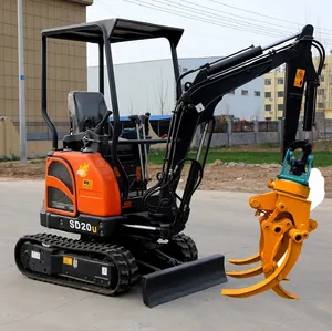 China Rippa Excavators Minibagger 1 Ton 2 Ton Mini Excavator Digger