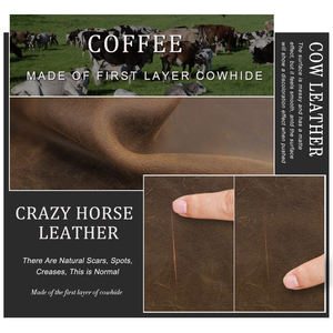 حقيبة كتف رجالية مخصصة من الجلد الطبيعي من كونتاكتس، حقيبة كتف صغيرة للرجال من الجلد المجنون، حقائب رسول - Product Image 3