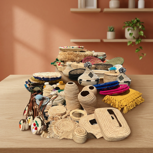 Cesta Artesanal de Mimbre Tejida a Mano, Color Natural, Diseño Tradicional, Decoración para el Hogar, Contenedor de Almacenamiento, Minimalista, Navideño - Product Image 5