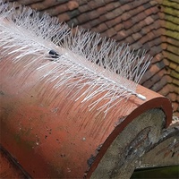 Brosse de protection des feuilles de 4 mètres en fil d'acier noir pour gouttière en nylon