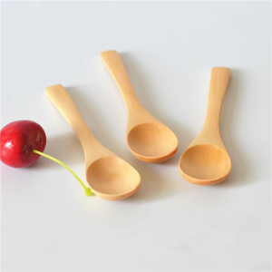 Cuchara de Madera <span class=keywords><strong>para</strong></span> Niños, Mini, Linda, Certificada por la FDA, LFGB y FSC, Ecológica, Suave, Sin Astillas, Ergonómica, <span class=keywords><strong>para</strong></span> Alimentar a Bebés, Comida y Postre - Product Image 6