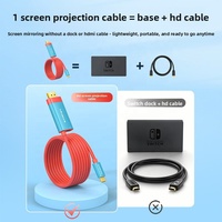 Câble Type C vers HDTV 4K 60Hz avec charge PD 100W pour Switch, iPhone 15/16, ordinateur portable, projecteur, appareil photo, mise en miroir d'écran