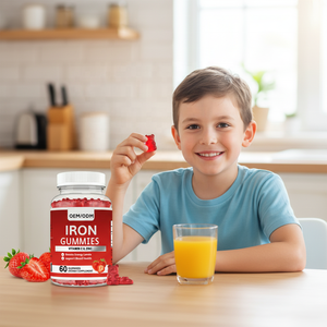 Integratori di Ferro per Adulti con Vitamina C e Zinco, Confezione da 60 Pezzi |   Integratore per Energia e Salute del Sangue Migliora la Densità Ossea Gusto Fragola 2 Pezzi - Product Image 5