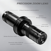 YIZHAN 215X Zoom Lente óptica industrial-Lente de microscopio de precisión de montaje en C para inspección de componentes electrónicos de visión artificial