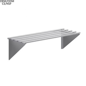 <span class=keywords><strong>Étagère</strong></span> <span class=keywords><strong>suspendue</strong></span> en Tube mural en acier inoxydable de haute qualité Hôtel Restaurant Équipement de restauration SS304 Îlots de <span class=keywords><strong>cuisine</strong></span> et chariots - Product Image 1