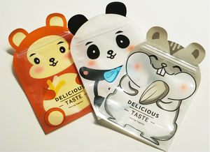 Bolsas <span class=keywords><strong>de</strong></span> plástico <span class=keywords><strong>de</strong></span> regalo para aperitivos, bolsas <span class=keywords><strong>de</strong></span> plástico para alimentos, con forma <span class=keywords><strong>de</strong></span> panda, ardilla, frutos secos, <span class=keywords><strong>2022</strong></span> - Product Image 6