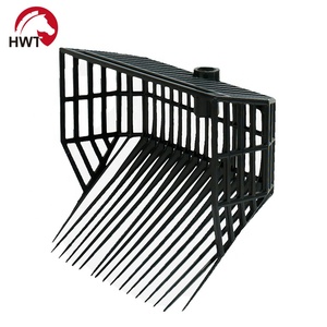 ABS <span class=keywords><strong>Cavallo</strong></span> Grooming Testa a Forcella Durevole Cestino Pitch Fork di sostituzione della Testina - Product Image 3