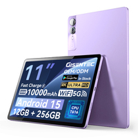 Usine haut de gamme F11 12 pouces 12 Go 256 Go 4K Incell Android 15 4G WIFI appelant tablette PC avec étui clavier