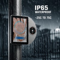 Máquina de Control de Acceso Biométrico de Aluminio de 8 Pulgadas con Reconocimiento Facial y de Palma de la Mano, Cámara Dual, IP65 Impermeable, con WiFi