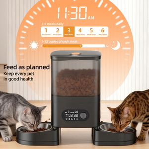 ODM/OEM 4L Dual Bowl Pet <strong>Feeder</strong> Cat <strong>Dog</strong> Dispenser with <strong>Timer</strong> Function Automatic Cat <strong>Feeder</strong> - Product Image 2