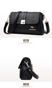 Luxury Designers PU Leather Shoulder Hand <b>Bags</b> Zip Pocket Crossbody <b>Bag</b> Custom Women's Messenger <b>Bags</b> - Product Image 5