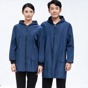 Visibilitas tinggi garis reflektif Logo kustom bersikat antilembap uniseks musim dingin pakaian kerja seragam kerja grosir bekerja - Product Image 4