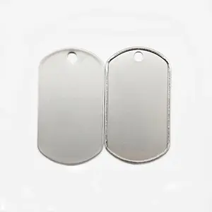 cheap blank stainless steel id dog tag with custom logo god tags