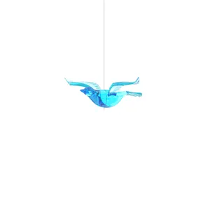 Abs plastica un uccello con ali piegate appesa ornamento salice Home Restaurant appeso soffitto Art decoro