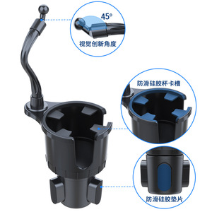 <b>Car</b> Cup Holder With <b>Phone</b> <b>Stand</b> Foldable Plastic Adjustable <b>For</b> <b>Car</b> Dashboard Universal Size - Product Image 2