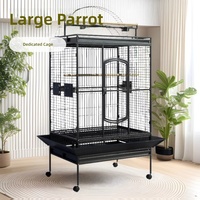 Cage à oiseaux en acier de style contemporain, faite à la main, pour perroquets gris ara, grande cage pour animaux de compagnie, multicolore, pour usage intérieur, en promotion