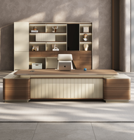 Meubles de bureau modernes, table de bureau en forme de L, bureau de direction, designs de meubles de bureau de luxe, bureau pour manager, patron, PDG