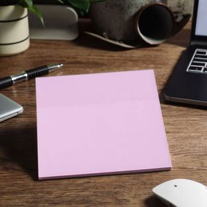 Multicolor Pet Self-Adhesive Memo <b>Pads</b> Square Transparent Notes for Learning Office Supplies Record Memos & School Planning - Product Image 4