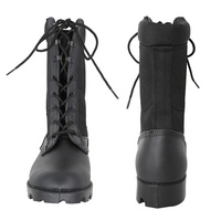 KMS personnalisé en gros noir respirant Oxford caoutchouc désert Jungle chaussures de combat bottes tactiques chaussures d'extérieur pour hommes