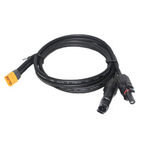 Câble de connexion de panneau solaire DC1500V 4mm2 vers connecteur XT60H-M, câble PV pour station d'alimentation portable