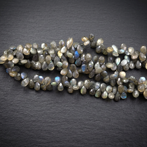 Natural Labradorite AAA Quality Tear Drop Shape <b>Loose</b> <b>Beads</b> For Jewelry Making Stone <b>Beads</b> - Product Image 2