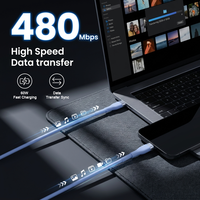 Câble USB C vers USB C, PD 60W, cordon de charge rapide en silicone souple pour ordinateurs portables, tablettes, téléphones