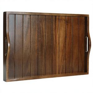 Bandeja Rectangular Moderna de Madera Maciza Ecológica con Tapa y Asas, Diseño de Dibujos Animados, Regalo de Regreso a Clases para Familiares, 100 Piezas - Product Image 2