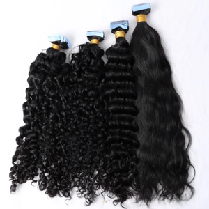 Extensiones de Cabello Rizado Birmano Virgen Vietnamita, las Más Impresionantes Extensiones de Cabello Rizado con <span class=keywords><strong>Cinta</strong></span> Adhesiva, Precio al por Mayor - Product Image 5
