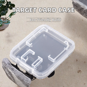 Wholesale Mini Transparent Plastic PP Memory <b>Card</b> <b>Case</b> for <b>SD</b> TF <b>Cards</b> Container for Consumer Electronics - Product Image 2