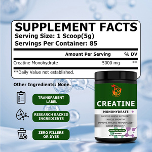 Factory Wholesale Natural Dietary Supplements <b>Creatine</b> Powder with <b>Creatine</b> <b>Monohydrate</b> Supports Muscle Growth - Product Image 5