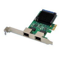 Carte réseau serveur Ethernet LAN double port/RJ45 2.5GbE interne PCIe X1 RTL8125BG en stock