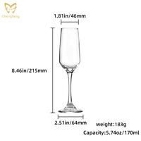 Verres à pied en verre transparent fabriqués à la machine, compatibles lave-vaisselle, verres à vin rouge, verres à vin blanc, flûtes à champagne, verres durables sans plomb