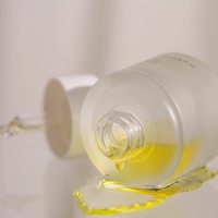 Flacon compte-gouttes en verre dépoli de luxe 15ml 30ml, vide, avec logo personnalisé, pour huile à cuticules, emballage