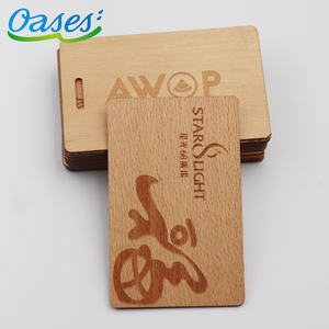 Carte Rfid en bois de bambou avec matériau écologique personnalisé 13.56mhz 1k 4k Chip Nfc Promotion du bois Carte-cadeau de visite - Product Image 6