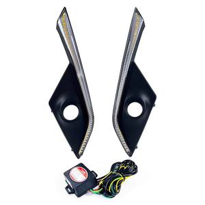 Luces LED DRL Modificadas para Automóvil, Luces de Circulación Diurna con Señal de Giro Amarilla, Faros Antiniebla Delanteros para Mazda CX-3 <span class=keywords><strong>CX3</strong></span> 2016-2017 - Product Image 6