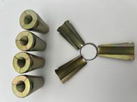 Ancre à coin post-tendue en acier de 0,5 et 0,6 pouce, haute résistance 2000MPA, finition brillante, fabriquée en Chine, certifiée ISO