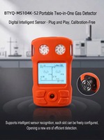 Détecteur de gaz pour espaces confinés 4-en-1, haute précision O2, écran LCD 2,5 pouces, alarme par vibration, son et lumière, enregistreur de données pour usage industriel