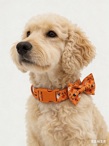 Leichtes, personalisiertes, bequemes Hundehalsband mit Blumenmuster, Gepardenmuster, farbenfrohem, individuellem Design - Product Image 2