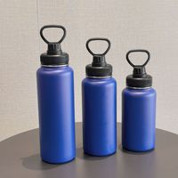 Botella de Agua con Aislamiento al Vacío de Doble Capa, de Acero Inoxidable 304, 800ml, 1000ml, 1200ml, con Tapa Libre de BPA, Mantiene la Temperatura de 6 a 12 Horas