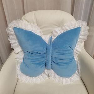 Carino a forma di farfalla tessuto giocattolo di peluche lavabile cartone animato decorazione cuscino per la camera dei <span class=keywords><strong>bambini</strong></span> bella decorazione del cartone animato cuscino - Product Image 5