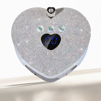 Lampu Kuku UV LED Tanpa Kabel 86W Silver, Logo Pribadi, Mesin Pengering Gel Polish Manikur, Pengeras Rhinestone, Kualitas Tinggi, Cepat Kering