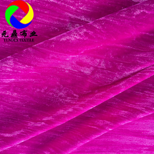 Velours micro-écrasé plissé uni de qualité supérieure, modèle 54'' 100% polyester, en velours micro-écrasé coréen, 5000 crêpes - Product Image 5