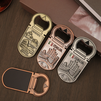 Aimant promotionnel de réfrigérateur de bière en métal bon marché avec logo personnalisé Décapsuleur Dubai Souvenirs italiens Aimant de décapsuleur à sublimation
