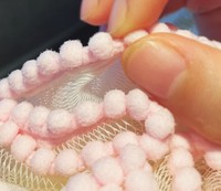 Nouvelles boules de bain en dentelle et en maille avec dentelle, exfoliant pour le corps, gommage pour la douche, éponges de bain, brosse à bulles pour la salle de bain