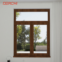 DERCHI Pvc Top Hung and Fix Fenêtre Upvc Fenêtre en verre pour maison