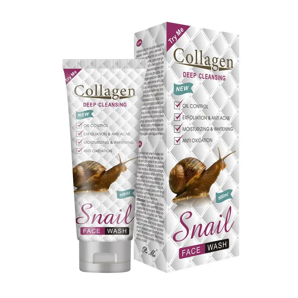 Snail Collagen Pelembab Anti Jerawat Memperbaiki Wajah Cuci Wajah Pembersih Wajah