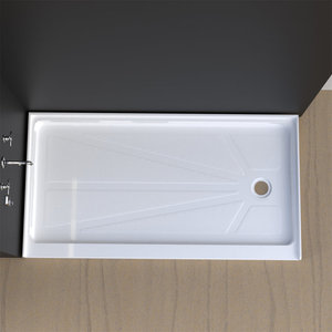 Dễ dàng làm sạch phòng tắm vòi sen cubicle vòi hoa sen cơ sở miễn phí đứng chống trượt Trắng Acrylic khay tắm - Product Image 2