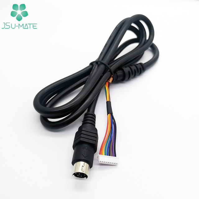 Custom Big/Power/Midi/Mini Din 8Pin Male to Molex 9Pin Connector Power Cable Mini Din 8 Pin Cable 9 Pin Cable