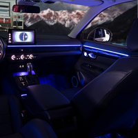 Éclairage d'ambiance intérieur pour CRV 2023, 64 couleurs LED, matériau ABS+LED, 12V, éclairage environnemental, installation OEM