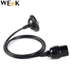 Retro Vintage Edison E26/E27 bombilla de tornillo de carcasa de aluminio Base lámpara de bulbo iluminación colgante hembra luz de techo Cable adaptador - Product Image 1